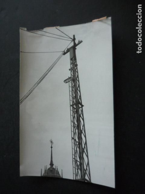 Fotograf&iacute;a antigua: MADRID POSTE EN PLAZA DE ALONSO MARTINEZ ANTIGUA FOTOGRAFIA ORIGINAL 12 X 18 CM