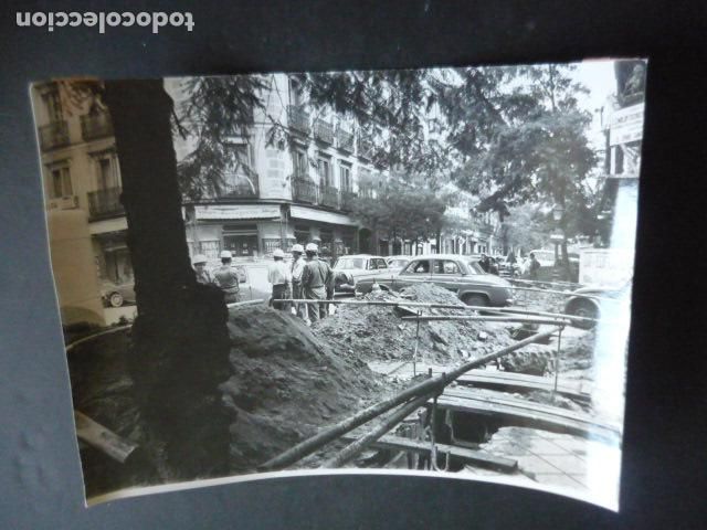 Fotografia antiga: MADRID OBRAS EN LA CALLE AYALA ANTIGUA FOTOGRAFIA ORIGINAL 18 X 24 CM