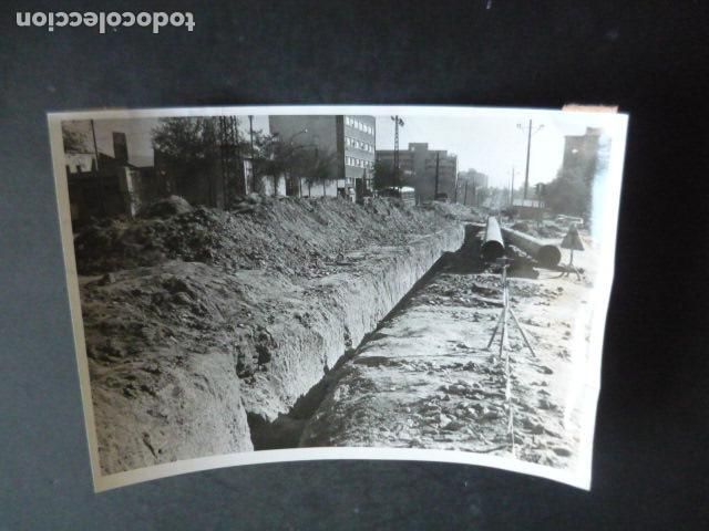 Fotograf&iacute;a antigua: MADRID COLOCACION TUBERIAS CALLE HERMANOS GARCIA NOBLEJAS ANTIGUA FOTOGRAFIA ORIGINAL 18 X 13 CM