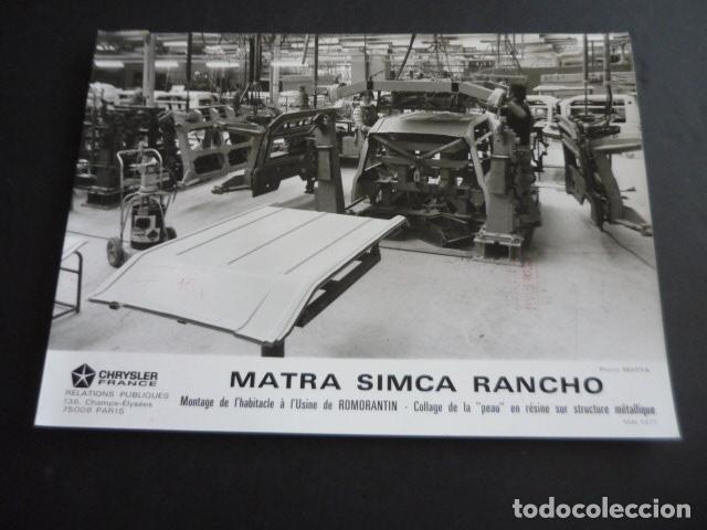 Fotograf&iacute;a antigua: AUTOMOVIL MATRA SIMCA RANCHO ANTIGUA FOTOGRAFIA ORIGINAL 18 X 24 CM