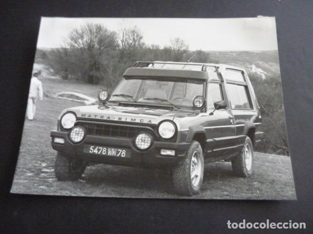 Fotograf&iacute;a antigua: AUTOMOVIL MATRA SIMCA RANCHO ANTIGUA FOTOGRAFIA ORIGINAL 18 X 24 CM