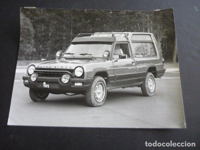 Fotograf&iacute;a antigua: AUTOMOVIL MATRA SIMCA RANCHO ANTIGUA FOTOGRAFIA ORIGINAL 18 X 24 CM