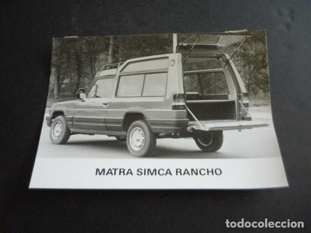 Fotograf&iacute;a antigua: AUTOMOVIL MATRA SIMCA RANCHO ANTIGUA FOTOGRAFIA ORIGINAL 18 X 13 CM