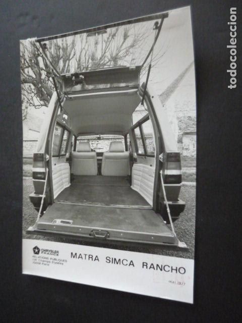Fotograf&iacute;a antigua: AUTOMOVIL MATRA SIMCA RANCHO ANTIGUA FOTOGRAFIA ORIGINAL 18 X 24 CM