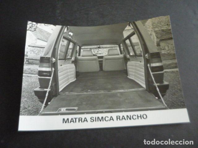 Fotograf&iacute;a antigua: AUTOMOVIL MATRA SIMCA RANCHO ANTIGUA FOTOGRAFIA ORIGINAL 12 X 18 CM