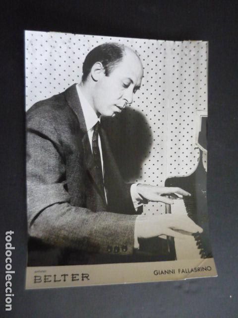 Fotograf&iacute;a antigua: GIANNI FALLABRINO DIRECTOR DE ORQUESTA ANTIGUA FOTOGRAFIA 24 X 18 CM