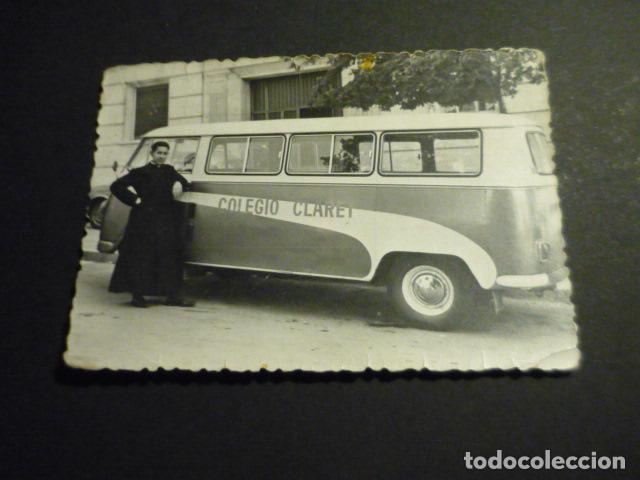 Fotografia antica: MADRID AUTOBUS DEL COLEGIO CLARET ANTIGUA FOTOGRAFIA 7 X 10 CM