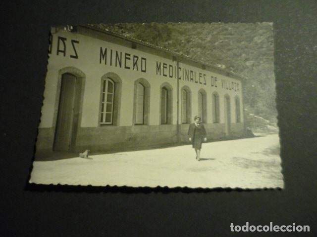 Fotograf&iacute;a antigua: VILLAZA ORENSE EDIFICIO AGUAS MINERO MEDICINALES ANTIGUA FOTOGRAFIA 7 X 10 CM