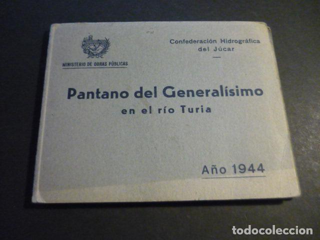 Antique Photography: BENAGEBER VALENCIA PANTANO DEL GENERALISIMO RIO TURIA ALBUM CONFEDERACION HIDROGRAFICA JUCAR 1944