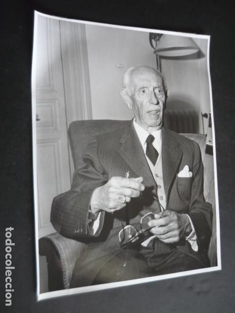Fotograf&iacute;a antigua: JOSE MAR&Iacute;A PEM&Aacute;N ESCRITOR ANTIGUA FOTOGRAFIA ORIGINAL 18 X 24 CM