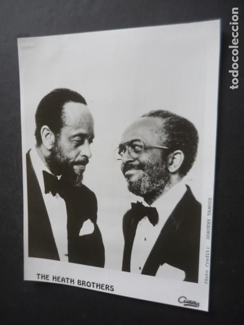 Fotograf&iacute;a antigua: THE HEATH BROTHERS MUSICO JAZZ ANTIGUA FOTOGRAFIA ORIGINAL 18 X 24 CM