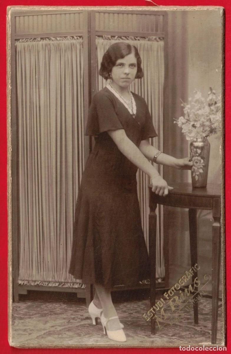 Fotograf&iacute;a antigua: M. Rius Igualada Barcelona Fotograf&iacute;a Retrato Joven Mujer Moda A&ntilde;os 30 Original