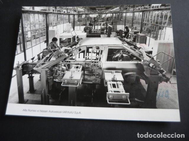 Fotograf&iacute;a antigua: FACTORIA AUTOMOVILES ALFA ROMEO Y NISSAN ANTIGUA FOTOGRAFIA ORIGINAL 18 X 24 CM