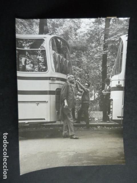 Antique Photography: MADRID AUTOBUSES ESCOLARES ANTIGUA FOTOGRAFIA 18 X 13 CM