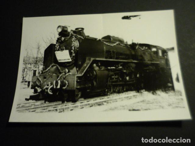 Alte Fotografie: TREN CENTENARIO LINEA MADRID CACERES PORTUGAL TALAVERA DE LA REINA ANTIGUA FOTOGRAFIA 9 X 13 CM