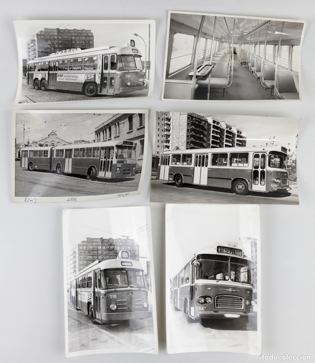 Alte Fotografie: 6 FOTOGRAF&Iacute;AS DE AUTOBUSES DE BARCELONA, 1960'S. 13X18CM. FOTO: BRANGUL&Iacute;.