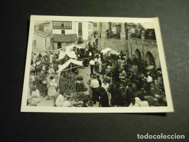 Fotograf&iacute;a antigua: POTES CANTABRIA DIA DE MERCADO ANTIGUA FOTOGRAFIA 6,5 X 8,5 CM