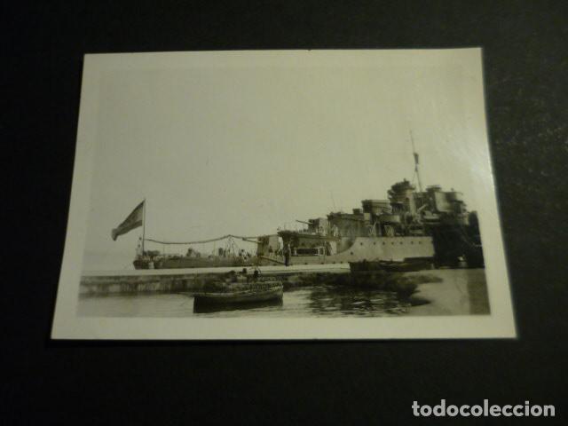 Fotografia antiga: SANTANDER CANTABRIA BARCOS DE LA ARMADA ANTIGUA FOTOGRAFIA 6 X 9 CM