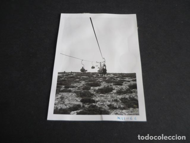 Fotografia antica: PUERTO DE NAVACERRADA MADRID TELESILLAS ANTIGUA FOTOGRAFIA 7,5 X 10,5 CM
