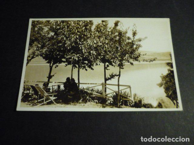 Alte Fotografie: LAGO DE SANABRIA ZAMORA TERRAZA DE HOSPEDERIA ANTIGUA FOTOGRAFIA 1934 6 X 9 CM