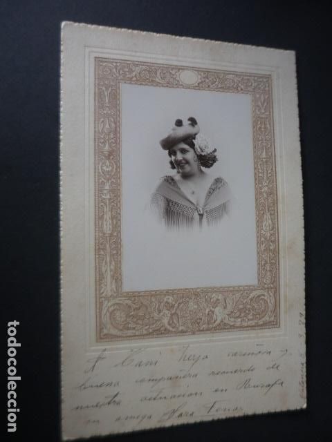 Antique Photography: SARA FENAR ARTISTA CANTANTE ACTRIZ ANTIGUA FOTOGRAFIA 1929 CON FIRMA AUTOGRAFA 18 X 27 CM