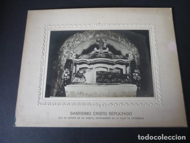 Alte Fotografie: EXTREMERA MADRID SANTISIMO CRISTO SEPULTADO ANTIGUA FOTOGRAFIA 21 X 27 CM