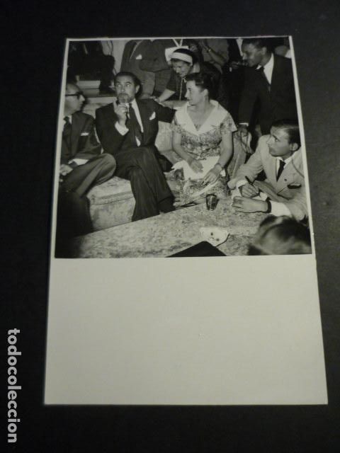 Fotograf&iacute;a antigua: MADRID ESTANCIA ACTOR TYRONE POWER POR RODAJE ANTIGUA FOTOGRAFIA 11,5 X 18 CM