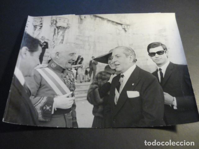 Antique Photography: LISBOA CONDE DE BEN OMAR CON J. CALVO SOTELO BODA INFANTA PILAR BORBON ANTIGUA FOTOGRAFIA 18 X 23 CM