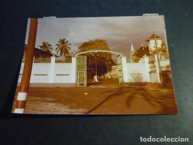 Antique Photography: MALABO GUINEA ECUATORIAL ENTRADA PALACIO PRESIDENCIAL ANTIGUA FOTOGRAFIA 9 X 12,5 CM