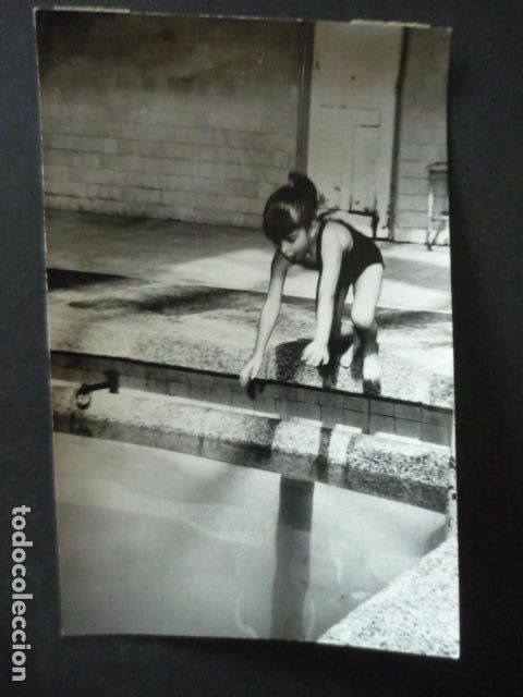 Fotograf&iacute;a antigua: PISCINA PARQUE MOVIL MADRID ANTIGUA FOTOGRAFIA 12 X 18 CM