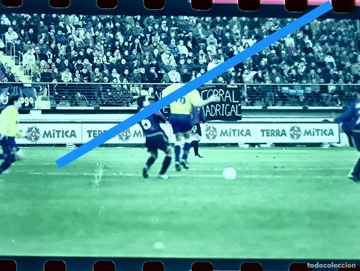 Alte Fotografie: Negativo de fotograf&iacute;a. F&uacute;tbol club Barcelona - Villarreal CF.