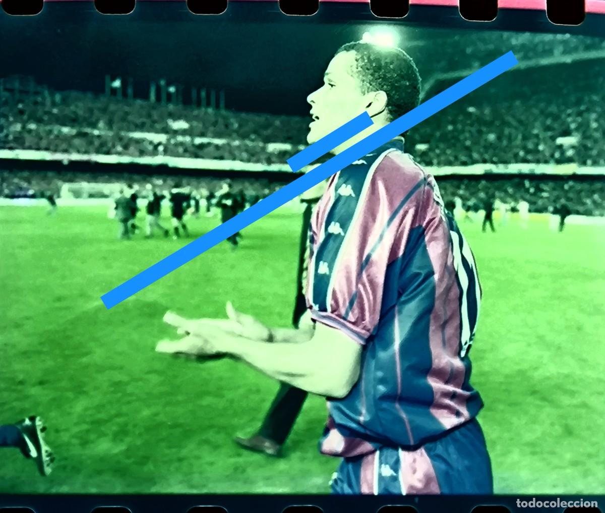 Fotografia antica: Negativo de fotograf&iacute;a. Jugador de f&uacute;tbol Rivaldo. FC Barcelona.