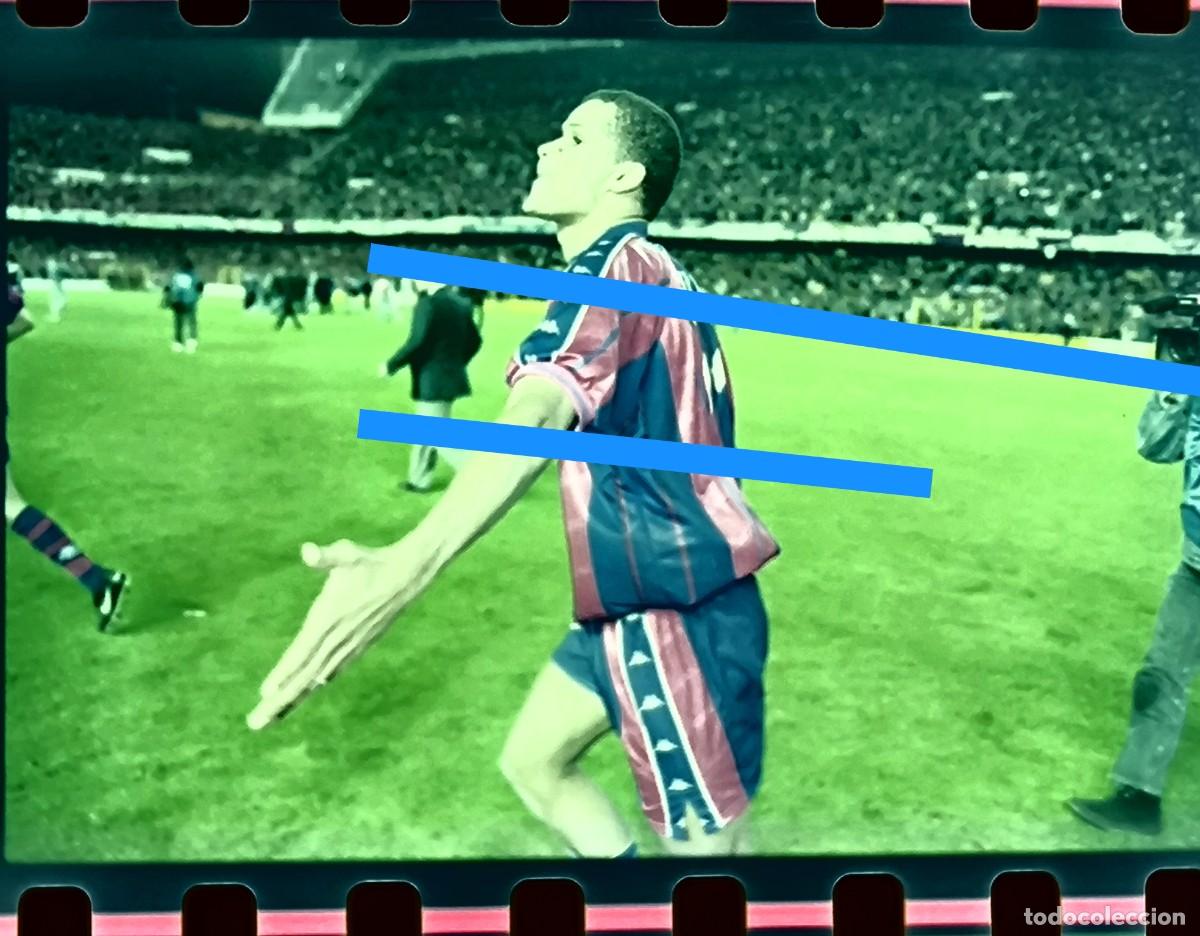 Fotografia antica: Negativo de fotograf&iacute;a. Jugador de f&uacute;tbol Rivaldo. FC Barcelona.