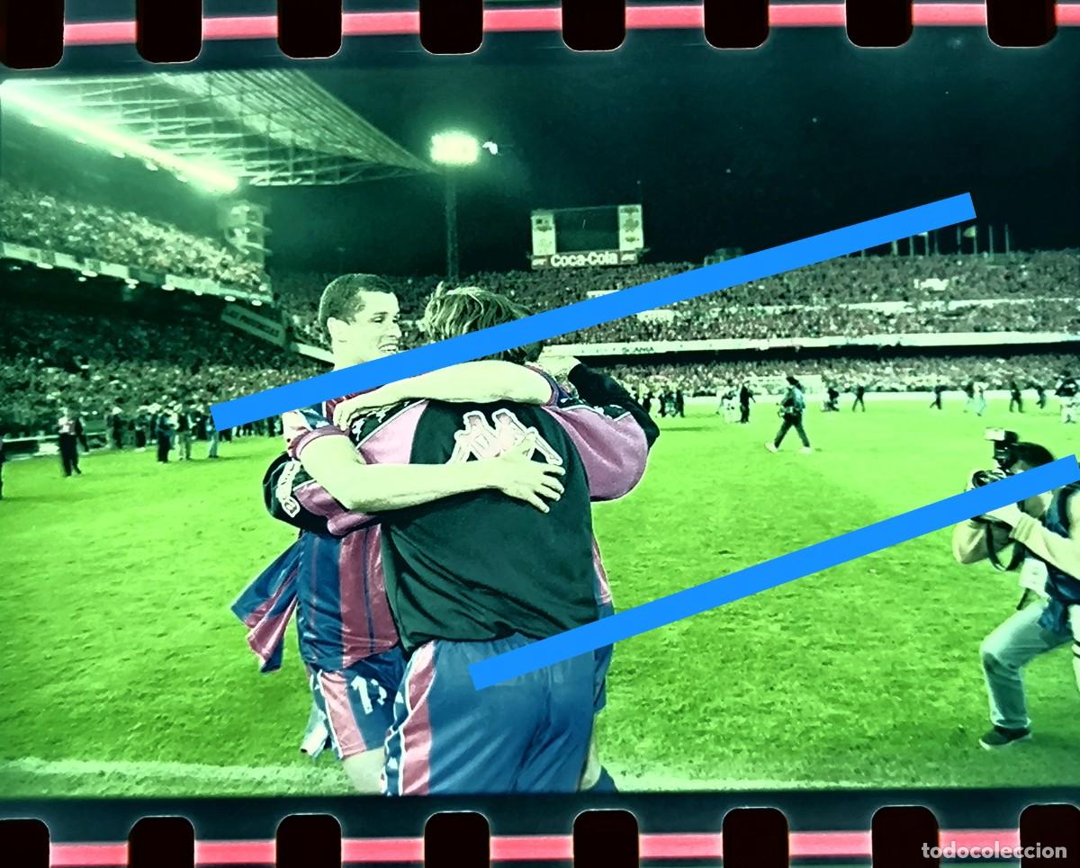 Fotografia antica: Negativo de fotograf&iacute;a. Jugador de f&uacute;tbol Rivaldo. FC Barcelona.