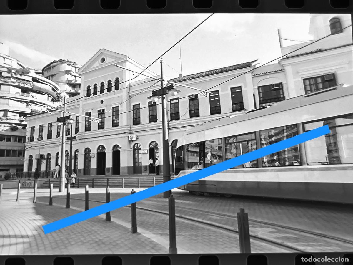 Fotograf&iacute;a antigua: Antiguo negativo de fotograf&iacute;a. Tranv&iacute;a. Valencia. A&ntilde;o 1994