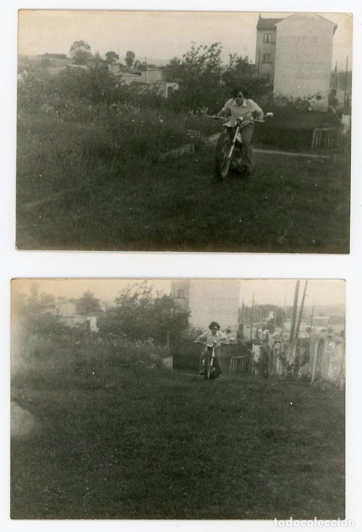Fotograf&iacute;a antigua: MOTOCICLIMO. MOTO. LOTE DE 2. A&Ntilde;OS 70
