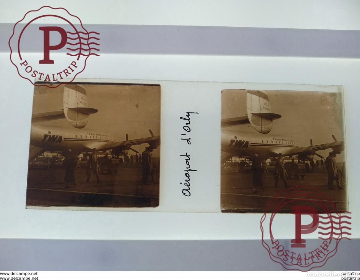 Antique Photography: Aero dorly St&eacute;r&eacute;o sur verre plaque de Verre Fran&ccedil;e