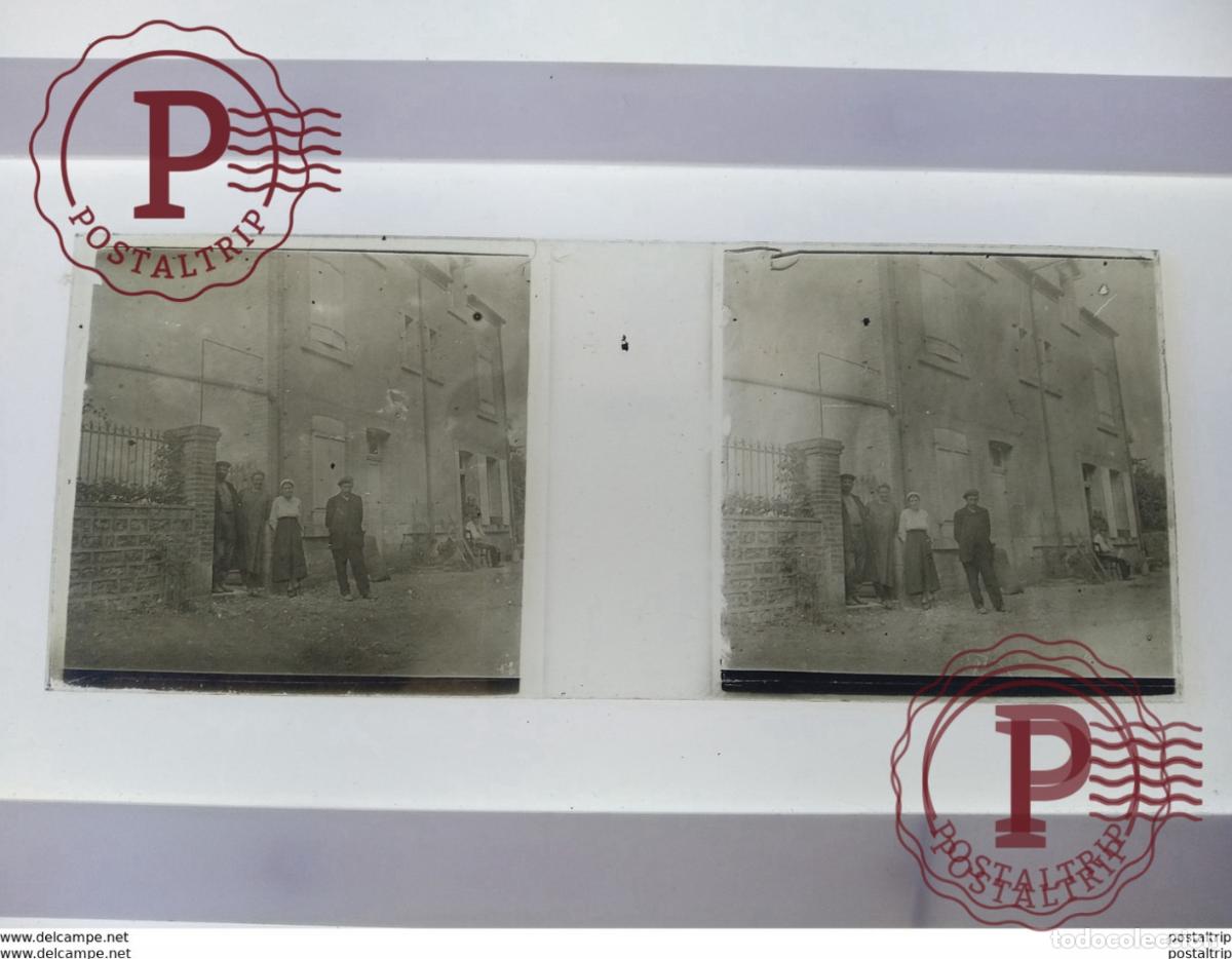 Antique Photography: St&eacute;r&eacute;o sur verre plaque de Verre Fran&ccedil;e