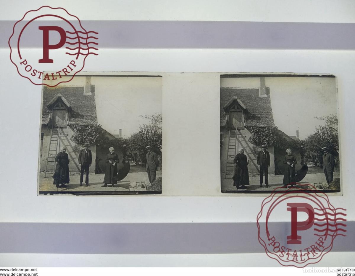 Antique Photography: St&eacute;r&eacute;o sur verre plaque de Verre Fran&ccedil;e