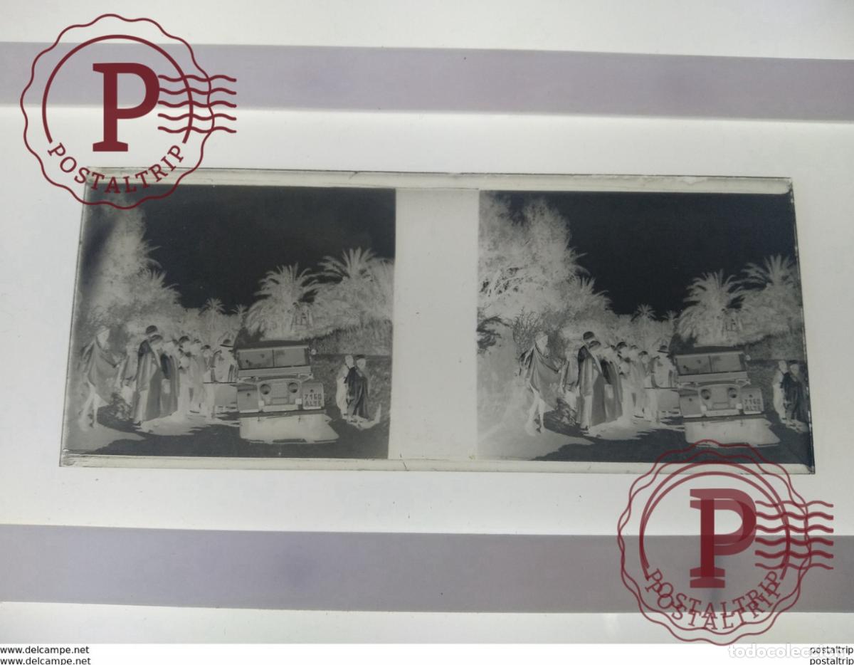 Antique Photography: St&eacute;r&eacute;o sur verre plaque de Alger