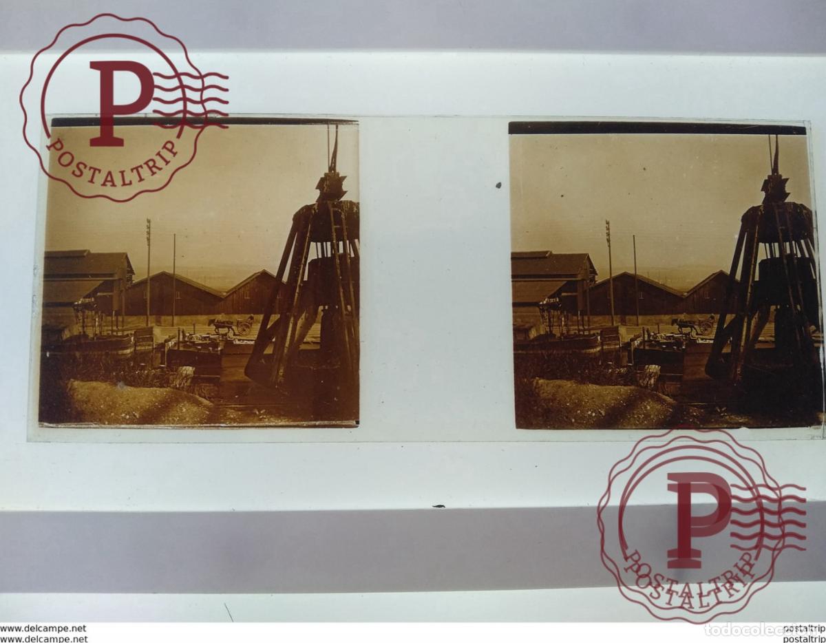 Fotograf&iacute;a antigua: St&eacute;r&eacute;o sur verre plaque de Verre Fran&ccedil;e le transport