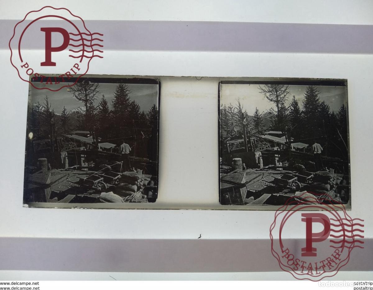 Antique Photography: St&eacute;r&eacute;o sur verre plaque de Verre Fran&ccedil;e Construction