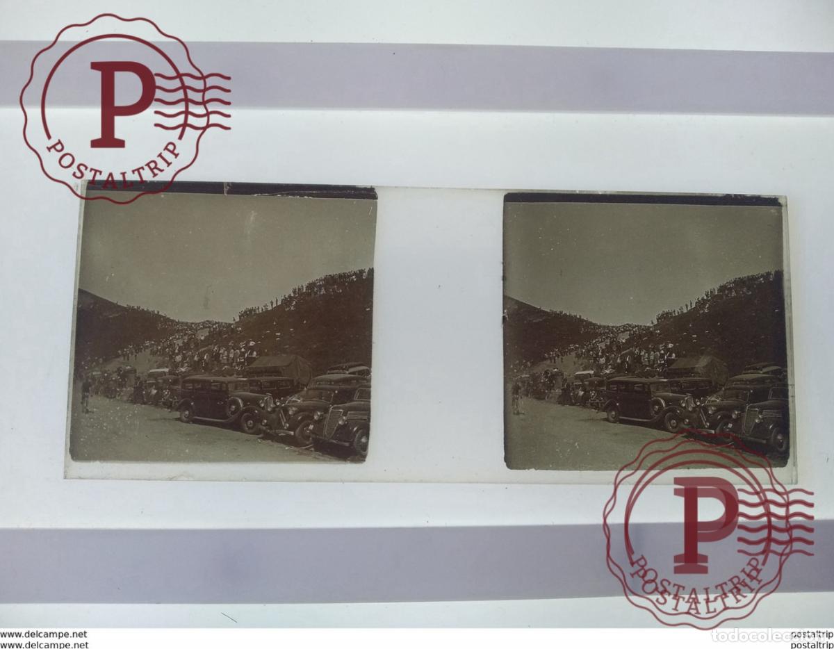 Antique Photography: St&eacute;r&eacute;o sur verre plaque de Verre Fran&ccedil;e les voitures