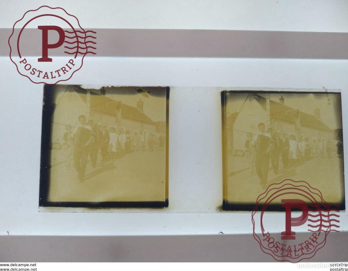 Antique Photography: St&eacute;r&eacute;o sur verre plaque de Verre Fran&ccedil;e F&ecirc;tes