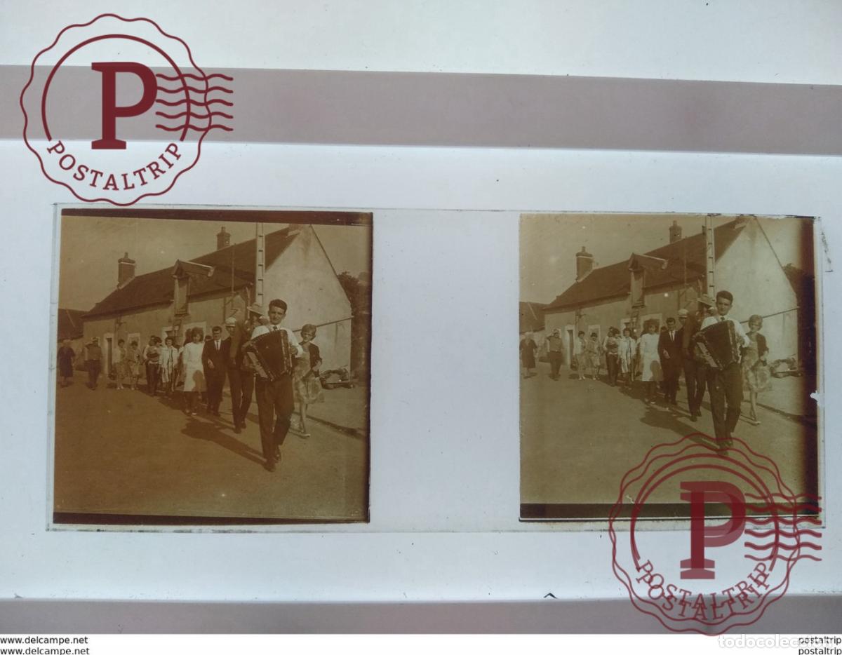 Antique Photography: St&eacute;r&eacute;o sur verre plaque de Verre Fran&ccedil;e F&ecirc;stes Femmes enfants