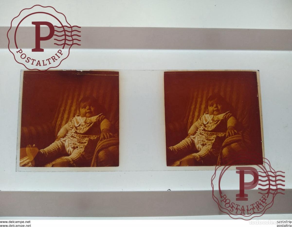 Antique Photography: St&eacute;r&eacute;o sur verre plaque de Verre Fran&ccedil;e Enfants