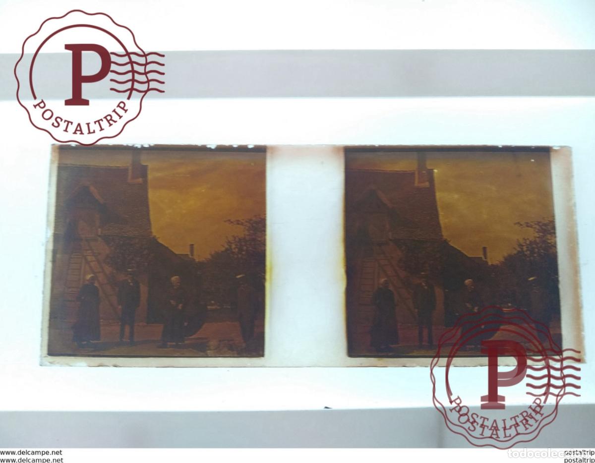 Antique Photography: St&eacute;r&eacute;o sur verre plaque de Verre Fran&ccedil;e Hommes Femmes