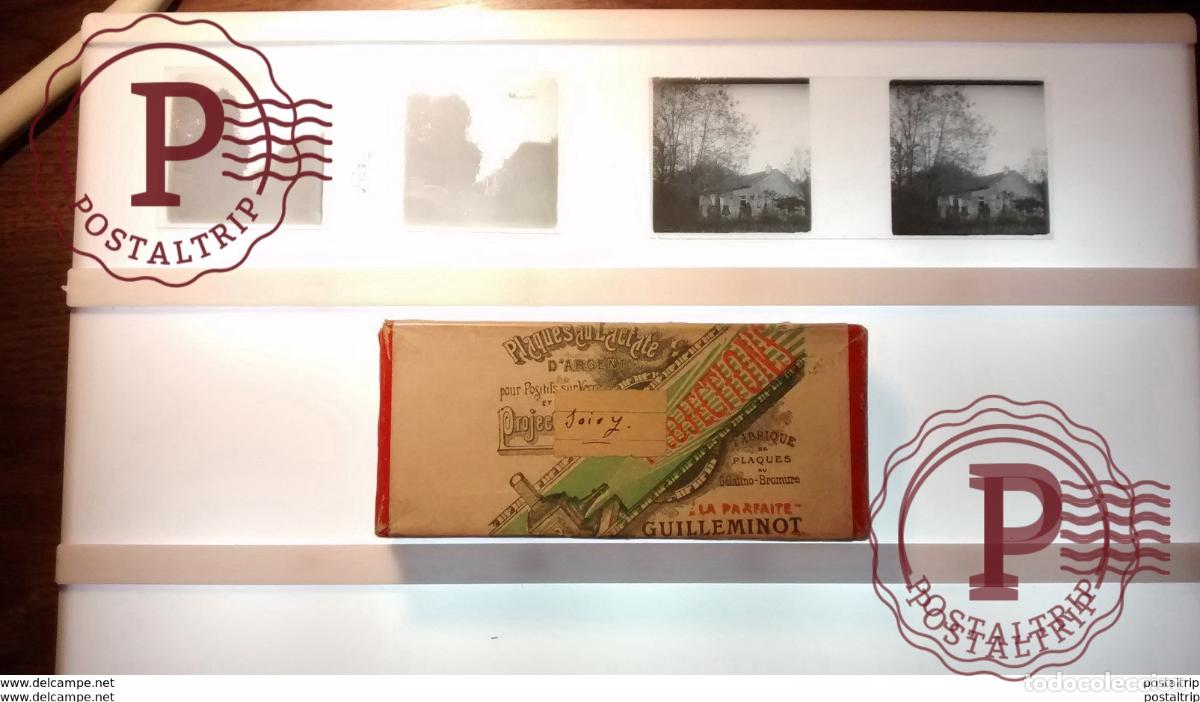 Fotograf&iacute;a antigua: LOT 2 Plaques de verre st&eacute;r&eacute;oscopique Soisy FRANCE Fonds Victor FORBIN 1864-1947