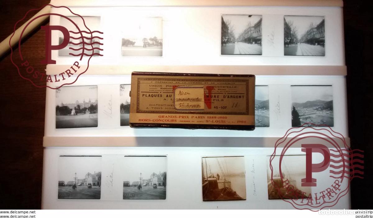 Fotograf&iacute;a antigua: LOT 10 Plaques de verre st&eacute;r&eacute;oscopique NICE Fonds Victor FORBIN 1864-1947