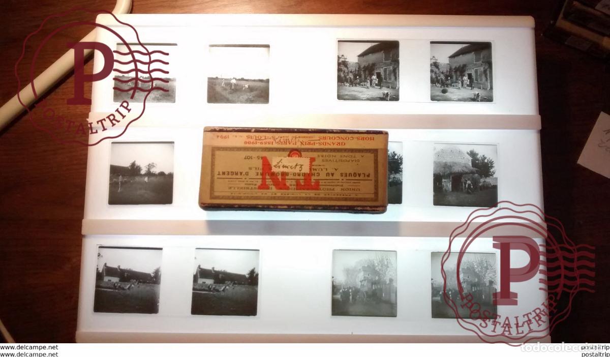Fotograf&iacute;a antigua: LOT 11 Plaques de verre st&eacute;r&eacute;oscopique Limetz Villez Yvelines FRANCE Fonds Victor FORBIN 1864-1947